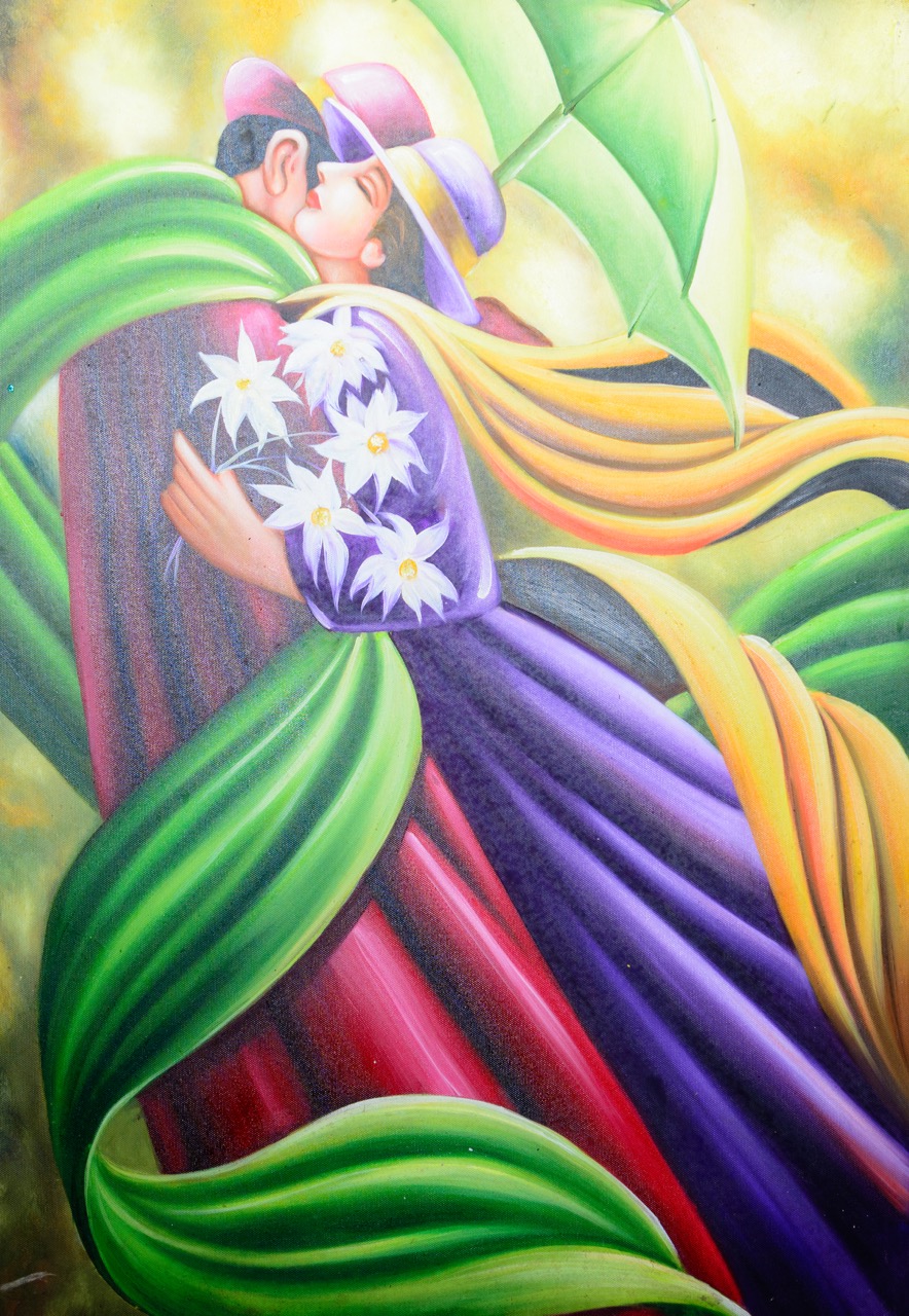 Tranh Sơn Dầu Tình Yêu